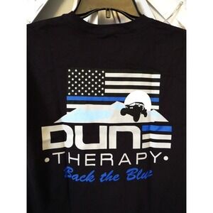 NEW Dune Therapy "Back the Blue" Anvil Cotton Tee‎ Size Small